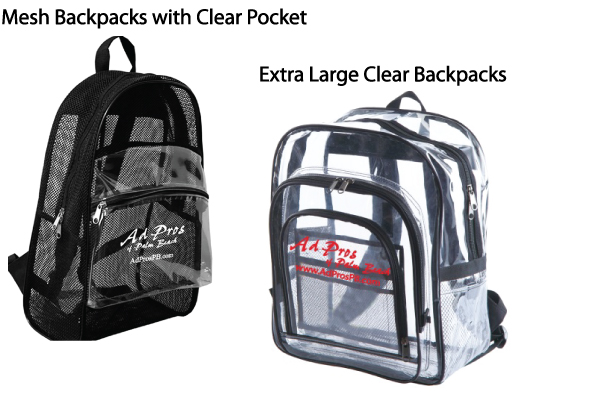 Mesh Backpacks and Clear Backpacks for Security